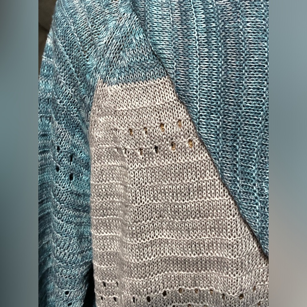 BTFBM Blue & White Zip Up Hooded Sweater NWOT! - Picture 7 of 9
